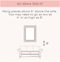 Art height above furniture graphic