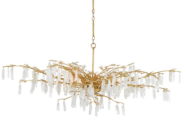 Forest Dawn chandelier from Currey and Company