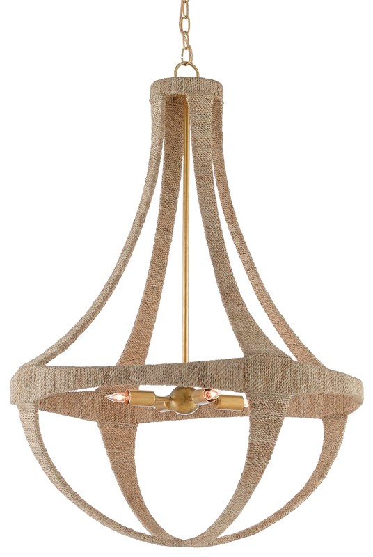 Ibiza chandelier from Currey and Company