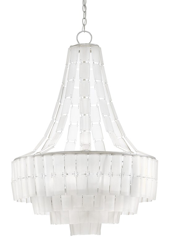 Currey and Company Vintner Blanc chandelier