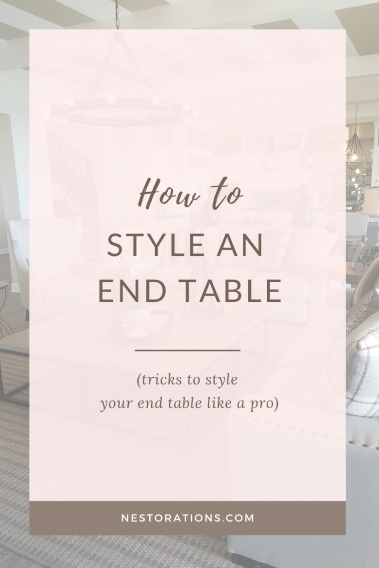 How to style an end table like a pro