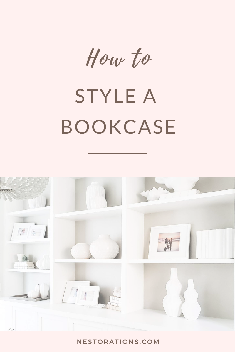 How to style a bookcase Nestorations San Diego Interior Design