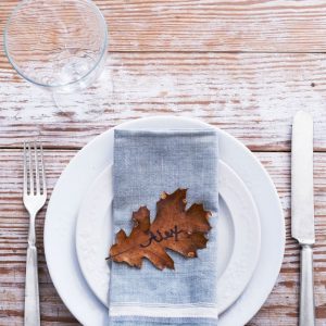 Leaf name tag from Country Living