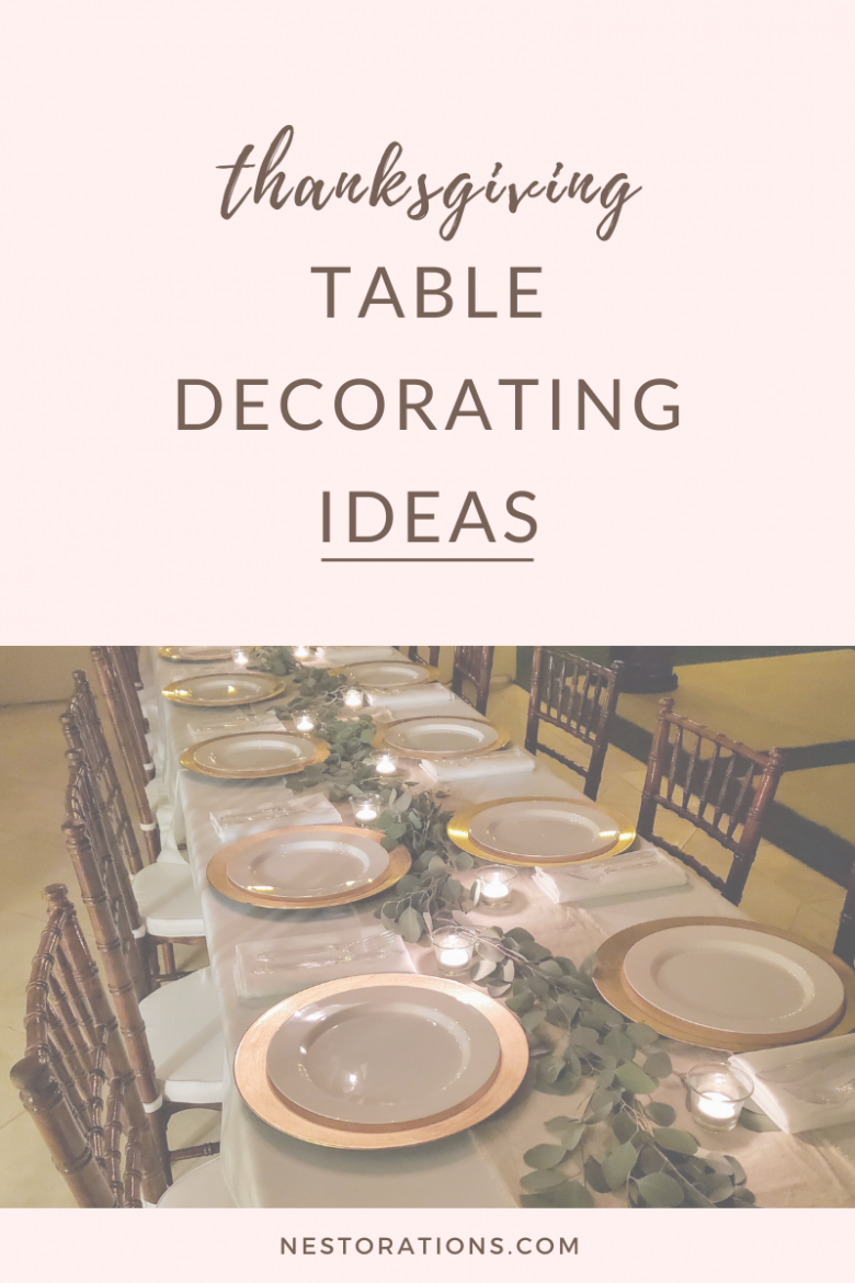 Simple Thanksgiving table decorating ideas