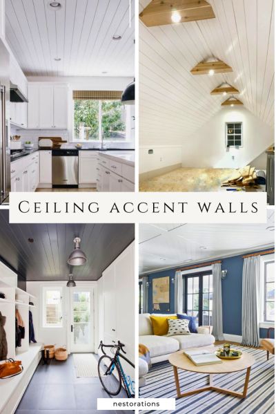 Ceiling accent wall