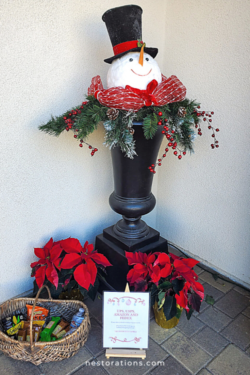 Christmas Outdoor Urn