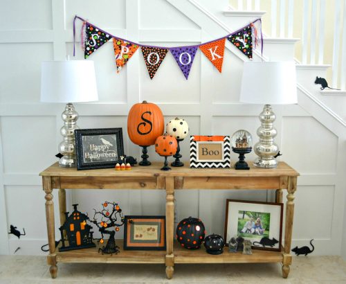 Foyer Halloween Display