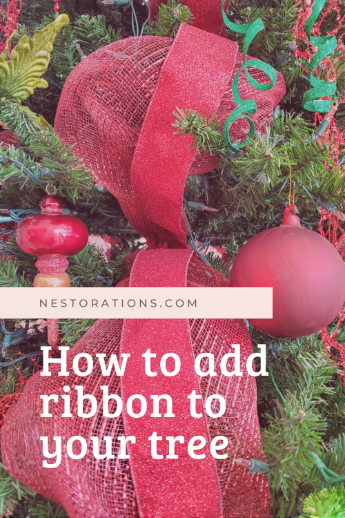 How to add ribbon to your Christmas tree