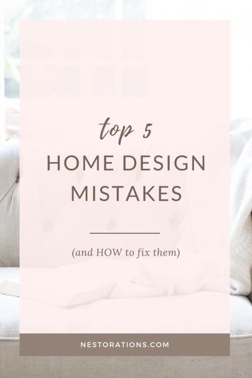 See the top 5 home design mistakes