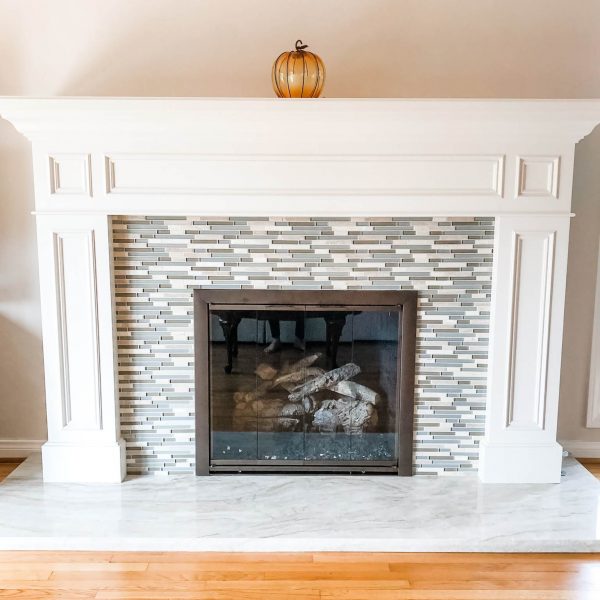 Custom fireplace-Design by Sally Soricelli, Nestorations