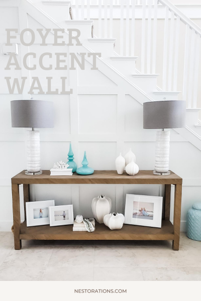 Accent deals wall entryway