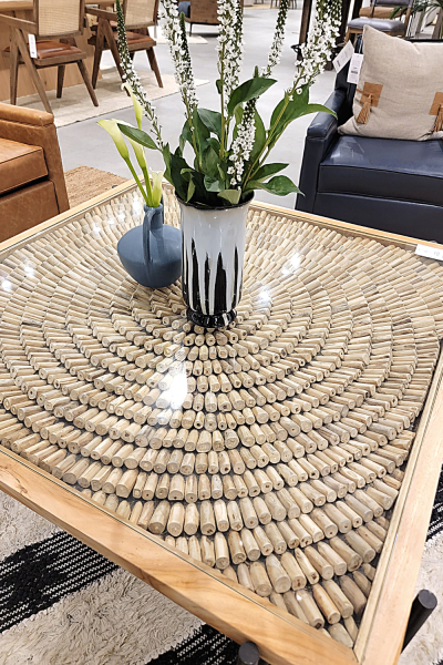 Textured-coffee table