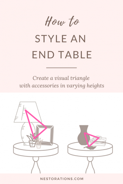 End table styling tips