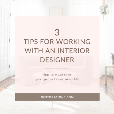 3 tips for working with an interior designer