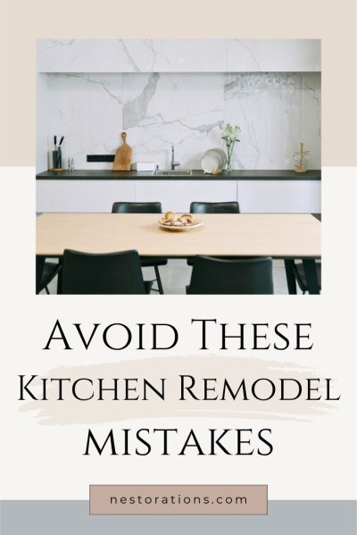 kitchen remodel mistakes